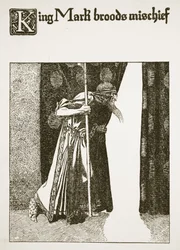 Le roi Marc médite des méfaits, illustration de 